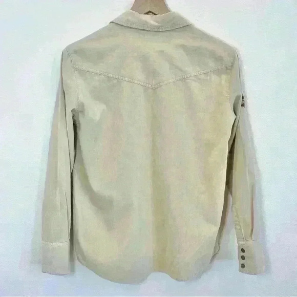 Free People Harley Embroidered Corduroy Shirt Size X-Small - Picture 7 of 16
